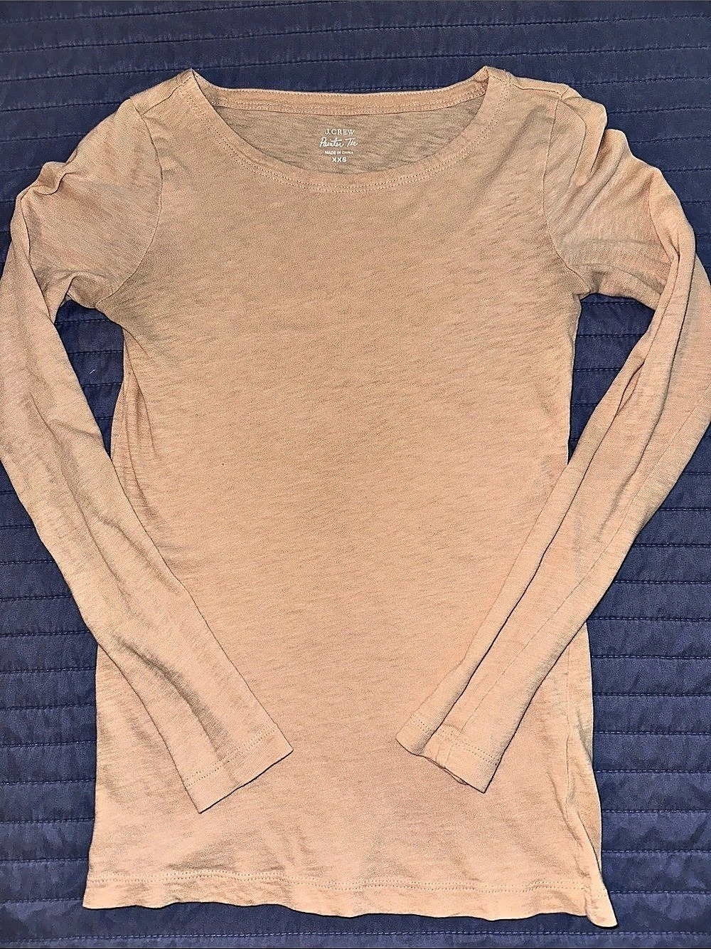 J.Crew Painter Tee Long Sleeve in peach - Size XXS